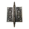 4" x 4" Brass Decorative Hinge 